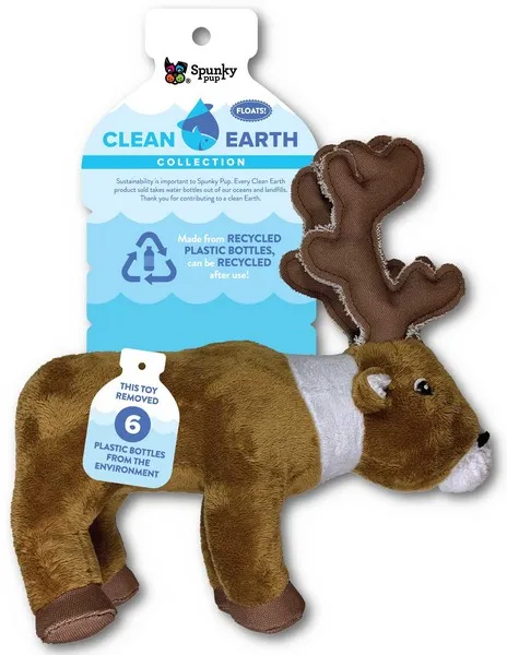1ea Spunky Pup Clean earth Caribou Plush Large - Health/First Aid